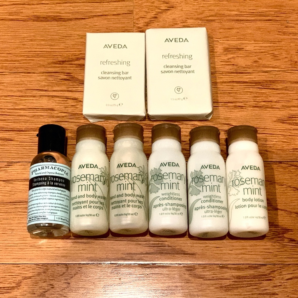 AVEDA Rosemary Mint Amenity 8pcs Set